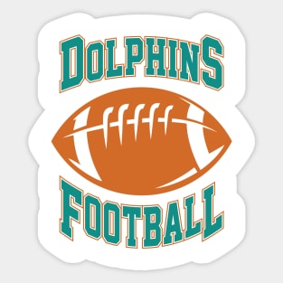 Miami Dolphins Football Club Sticker